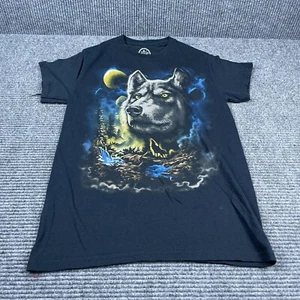 Wolf Pack Men T-Shirt Small Black DOM Midnight Graphic Adult Tee - Picture 1 of 5