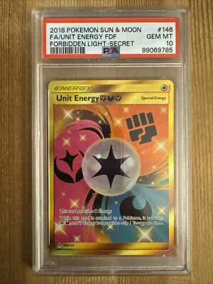 Unit Energy FDY 146/131 - Pokemon TCG S&M Forbidden Light - Secret Rare PSA 10 - Image 1 of 2