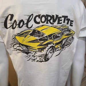 "Camiseta vintage RACE/DRAG/GASSER/SPRINT/MIDGET ""COOL CORVETTE" - Imagen 1 de 5