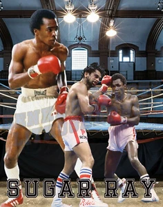 Lithograph print of Sugar Ray Leonard 2022 11 x 14 - Picture 1 of 1
