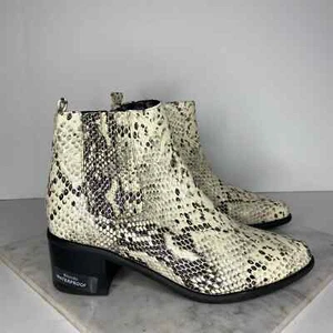 Nuevos Botines Blondo Sabina Cuero Crema Serpiente - Imagen 1 de 11