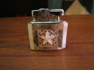 Vintage Carved Mother Of Pearl Chrome Monopol  Lighter - Picture 1 of 9