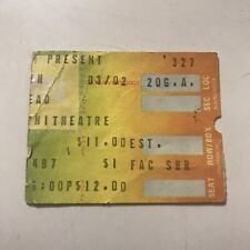 Grateful Dead Irvine Meadows Amphitheatre Concert Ticket Stub Vintage March 1983