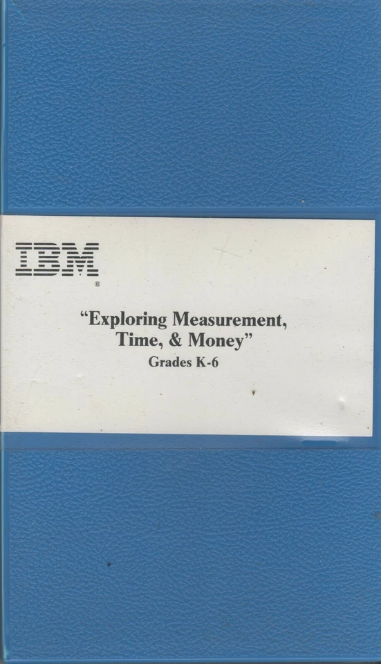 ITHistory (1990s)  IBM VHS/  DVD "Exploring Measurement Time & Money (Grades K-6 - Image 1 of 1