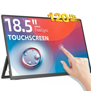 18.5 Inch 120Hz Gaming Monitor Touchscreen Portable Screen 100%sRGB 1920x1080 - Picture 1 of 12