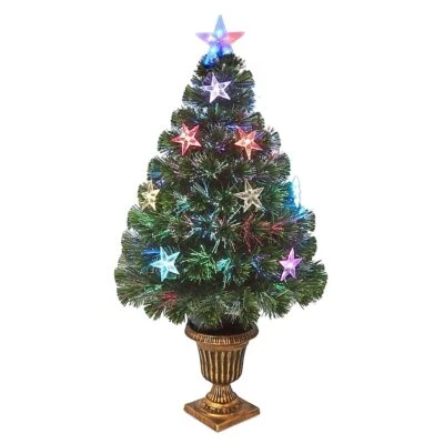National Tree Company 3ft Pre lit Christmas Tree LED Multicolor lights with base - Image 1 of 4