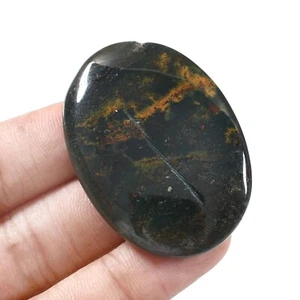 91.5 CT's Bloodstone Oval Cabochon Loose Gemstone For Pendant & Jewelry - Picture 1 of 2
