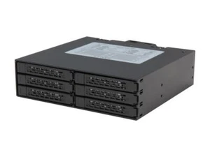 ICY DOCK Full Metal 6 x 2.5" SATA HDD & SSD HotSwap Backplane Cage Mobile Rack - Picture 1 of 5