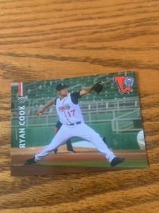 Ryan Cook 2016 Lansing Lug Nuts Team Card - Picture 1 of 1
