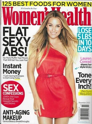 Women's Health Magazine Lauren Conrad Sexy Abs Confessions Weight Loss Makeup Foto 1 de 4