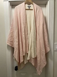 Martha Stewart Womens One Size Plus Black Cape Wrap Heavy Warm - Picture 1 of 9