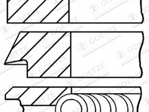 GOETZE ENGINE Kolbenringsatz Kolbenringzange für Lancia Prisma 831AB0 Thema - Bild 1 von 1