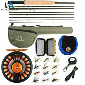 Maxcatch Alltime Traveller Fly Rod Combo, 5/6/8wt 8-Piece Fishing Rod, Reel,Line - Picture 1 of 7