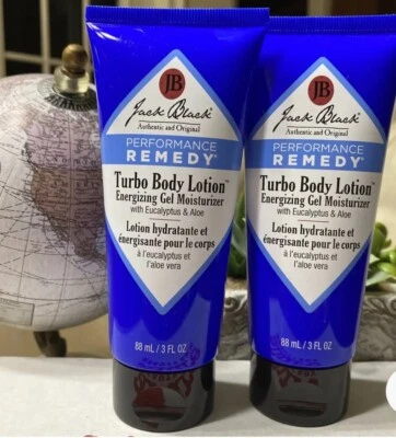 Lote de 2 lociones corporales Jack Black Performance Remedy Turbo 88 ml / 3 fl oz. - ¡Nuevo! Foto 1 de 2