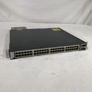 Cisco WS-C3750E-48PD-SF 3750E48 10/100/1000PoE+2 10GE(X2)1150W, IPB SW - Zdjęcie 1 z 9