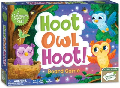 Peaceable Kingdom - Hoot Owl Hoot! - Cooperative Matching Board Game for Kids - Image 1 of 4