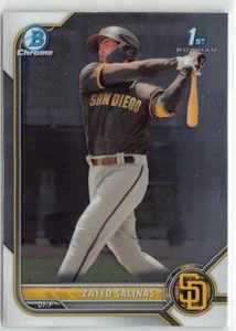 Bowman Zayed Salinas 2022 1st Bowman cromo San Diego Padres #BCP-122 - Imagen 1 de 2