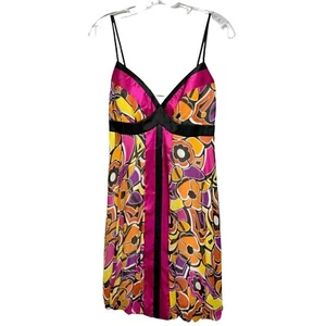 Sangria Women's Dress 100% Silk Sheath Floral Boho Festival Pink Orange S 10 NWT - Picture 1 of 8