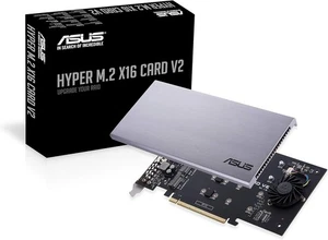 ASUS Hyper M.2 X16 PCIe 3.0 X4 Erweiterungskarte V2 unterstützt 4 NVMe M.2 - Bild 1 von 9