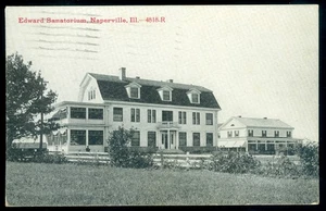EDWARD SANATORIUM - NAPIERVILLE, IL POSTKARTE - Bild 1 von 1