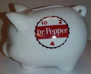 Charming Dr. Pepper 3 3/4" Long Porcelain Piggy Bank - Picture 1 of 4