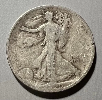1920 WALKING LIBERTY HALF DOLLAR CIRCULATED - Image 1 of 2