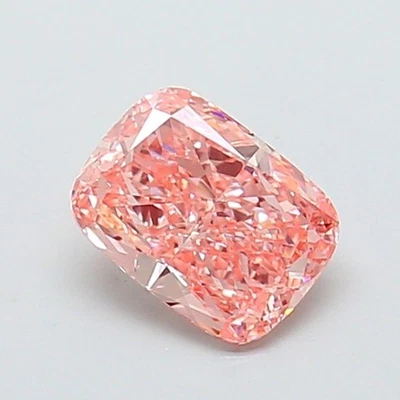 1.50Ct Cushion Cut Lab IGI Certifide Diamond Fancy Vivid Pink Color VS1 For Gift - Image 1 of 4