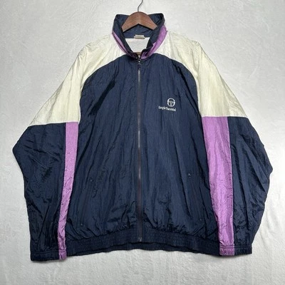 Vintage Sergio Tacchini Track Jacket Windbreaker Full Zip Size 44 Italy 90s - Image 1 of 4