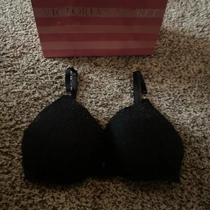 Victoria's Secret Body von Victoria gefütterter Halb-BH Gr. 32 DDD schwarz Spitze - Bild 1 von 10