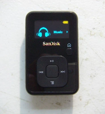 SanDisk Sansa Clip+ (2GB) Digital Media MP3 Player Black. Works great; good cond - Image 1 of 3