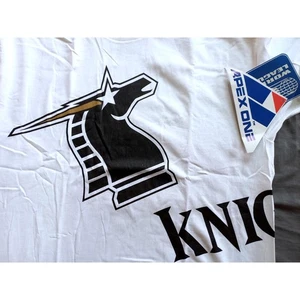 NEW York Knights Jersey 90s APEX T-shirt L white WLAF Nfl Europe football vtg - Picture 1 of 11