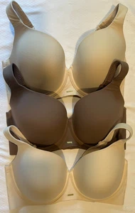 Cacique Lane Bryant Bras 36F - Lot Of 3 - Lightly Lined Balconette - Picture 1 of 5