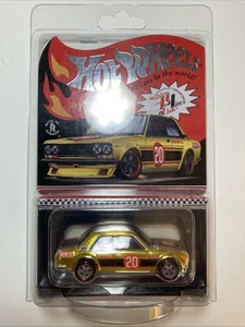 HOT WHEELS 2020 RLC REDLINE CLUB '71 DATSUN 510 NICE YELLOW/GOLD - Imagen 1 de 13