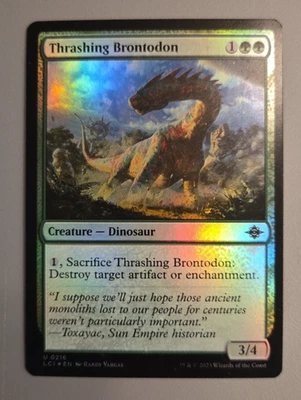 Thrashing Brontodon The Lost Caverns of Ixalan Foil - Image 1 of 2
