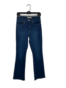 Levi's 725 Bootcut Jeans Damen 29x32 Blau Denim Baumwolle Stretch Taschen High Rise - Bild 1 von 16