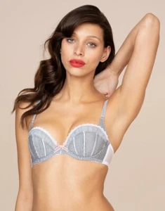Agent Provocateur MARLI Bra 32B NWT Black & White Orig. $215 RARE! [M2] - Picture 1 of 6