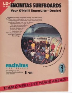 1979 O'Neill Superlite Surfboards Color Ad /Great Art / Encinitas Surfboards - Picture 1 of 1
