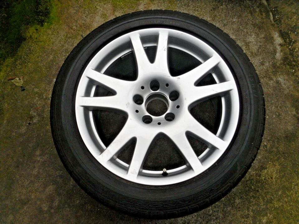 8,5x17 ET18 LK 5x112 BBS CLS ALUFELGE SOMMERREIFEN 245/45 R17 85W DUNLOP A219401 - Bild 1 von 4