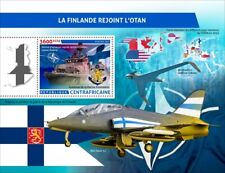 Finland Joins NATO Finnish Navy MNH Stamps 2023 Central African Republic S/S