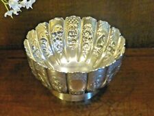 ANTIQUE 1855-66 RARE silver plate MARTIN HALL FLUTED DISH/BOWL - SNAKES/BIRDS/SQ