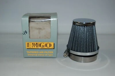 EMGO 48mm Inlet Cold Air Intake Tapered Air Filter Cleaner Motorcycle 12-55748 - Image 1 of 3