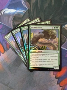 Pelakka Wurm x 4 Foil | 7% Off 2+ | Foundations | NM | MTG - Picture 1 of 1