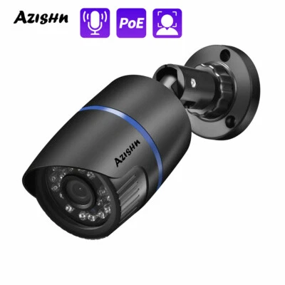 Audio 4MP IP Camera Outdoor POE Bullet CCTV Human Detect 24IR Security Camera - Image 1 of 4