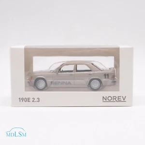 MODELLINO AUTO MERCEDES 190E 2.3 1984 SENNA BEIGE - NOREV - SCALA 1:43 - Foto 1 di 4