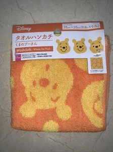 Disney Winnie Puuh 100 % Baumwolle Waschlappen Handtuch-Orange/Gelb Pooh Symbol 🍯 - Bild 1 von 6
