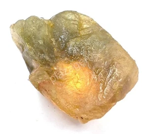 400-450 CT NATURAL LEMON TOPAZ ROUGH DYED CERTIFIED LOOSE GEMSTONE N17 - Picture 1 of 10