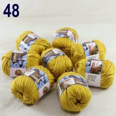 Sale 8 Ballsx50g Super Soft Cotton Chunky Blankets Hand Rugs Knitting Yarn 48 - Image 1 of 4