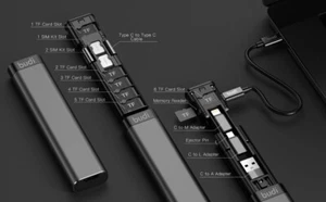 1PC Multi Functionl Cble Stick Smrt dpter Crd Storge Dt USB TF Reder - Picture 1 of 19