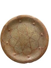 Copper Vintage Middle Eastern Arabic Metal Serving Tray Engraved Symbols Decor