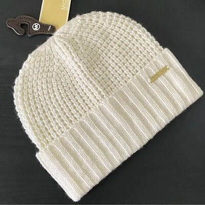 Gorro Michael Kors tejido crema nuevo con etiquetas Foto 1 de 4